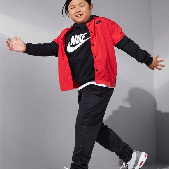 New Nike Kids Black and White Logo Hoodie - Picture 3 of 7